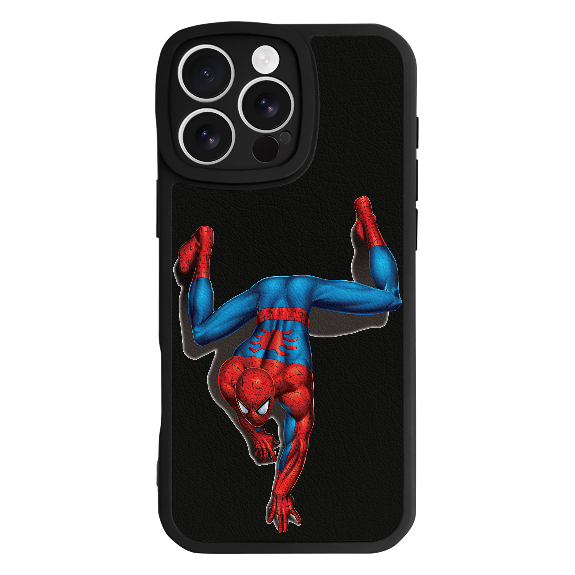 Spider Man スパイダーマン 【iPhone 16シリーズ対応】シリコンスマホケース（レザー調） 材質：シリコン